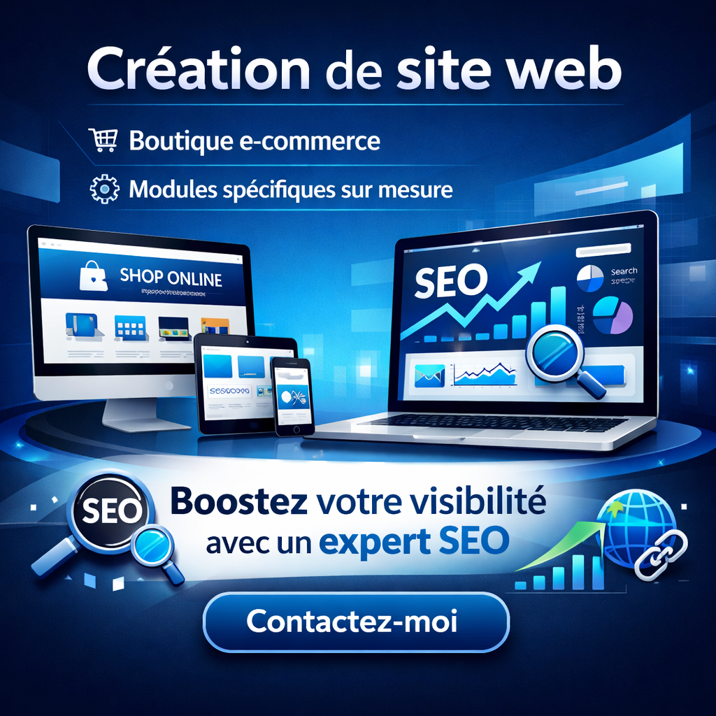 Création de site web • E-commerce • SEO • Marketing Digital